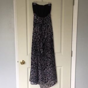 Strapless maxi dress